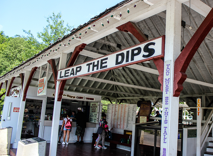 Leap The Dips, The worlds oldest roller coaster at Lakemont Park and The Island Waterpark, Altoona, Pennsylvania