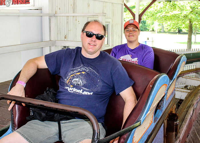 Leap The Dips, The worlds oldest roller coaster at Lakemont Park and The Island Waterpark, Altoona, Pennsylvania