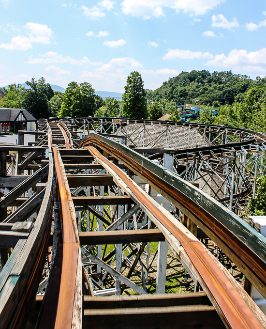 Leap The Dips, The worlds oldest roller coaster at Lakemont Park and The Island Waterpark, Altoona, Pennsylvania