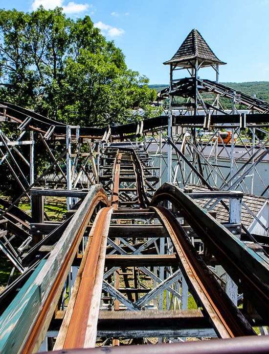 Leap The Dips, The worlds oldest roller coaster at Lakemont Park and The Island Waterpark, Altoona, Pennsylvania