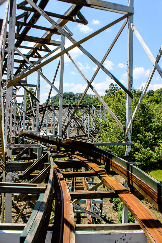 Leap The Dips, The worlds oldest roller coaster at Lakemont Park and The Island Waterpark, Altoona, Pennsylvania