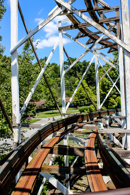 Leap The Dips, The worlds oldest roller coaster at Lakemont Park and The Island Waterpark, Altoona, Pennsylvania