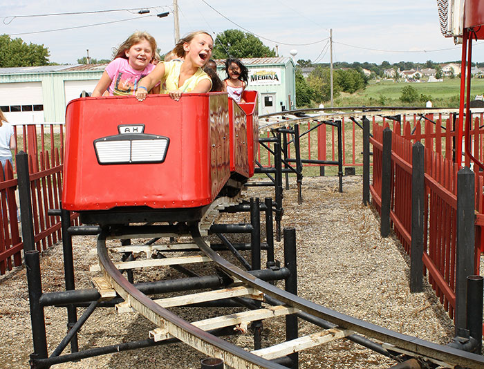 The Little Dipper Roller Coaster at Little Amerricka Amusement Park, Marshall, Wisconsin