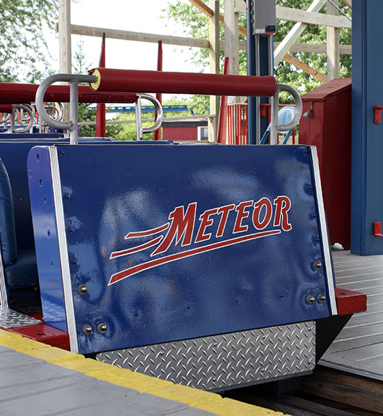 The Meteor Roller Coaster at Little Amerricka Amusement Park, Marshall, Wisconsin