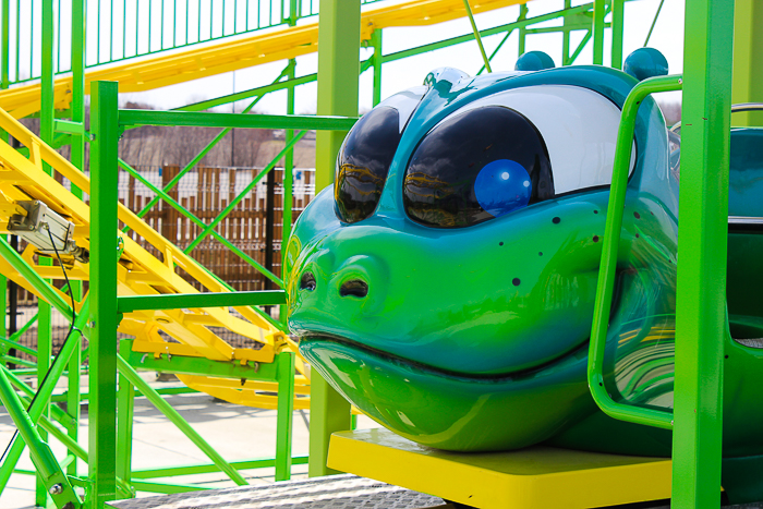 The Lokolo coaster and the Tamariki realm at Lost Island Theme Park, Waterloo, Iowa