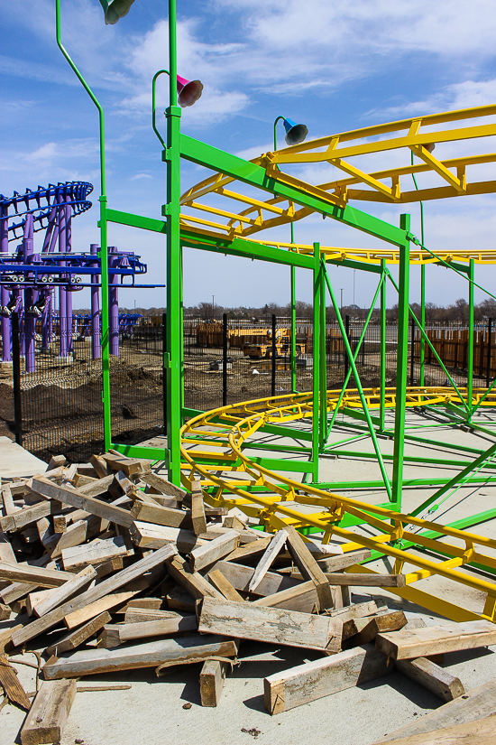 The Lokolo Coaster and the Tamariki realm at Lost Island Theme Park, Waterloo, Iowa