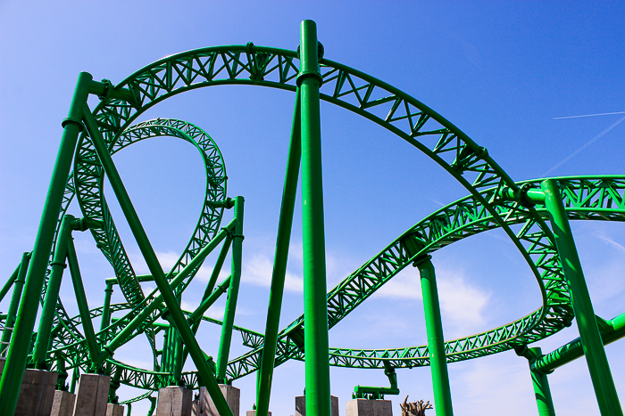 The Matugani Launched Coaster in the Yuta realm at Lost Island Theme Park, Waterloo, Iowa