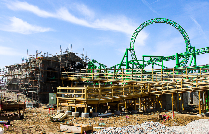 The Matugani launched coaster in the Yuta realm at Lost Island Theme Park, Waterloo, Iowa