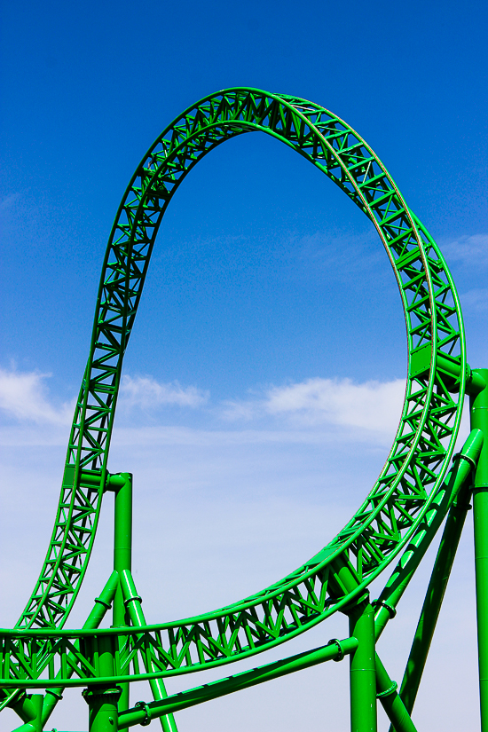 The Maugani launched coaster in the Yuta realm at Lost Island Theme Park, Waterloo, Iowa