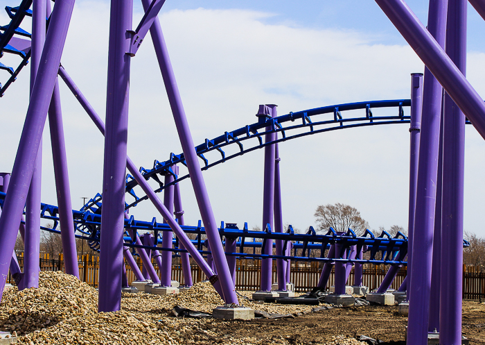 The Nopuko Sky Coaster in the Udara realm at Lost Island Theme Park, Waterloo, Iowa