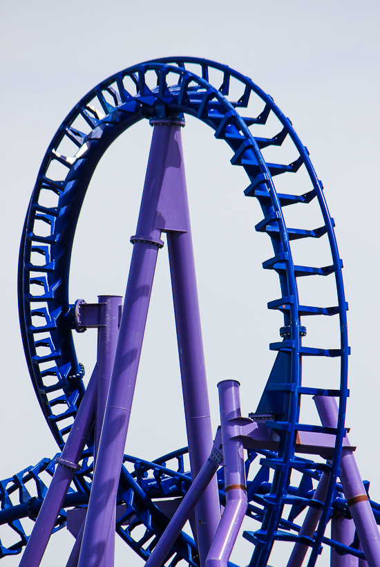 The Nopuko Sky Coaster in the Udara realm at Lost Island Theme Park, Waterloo, Iowa