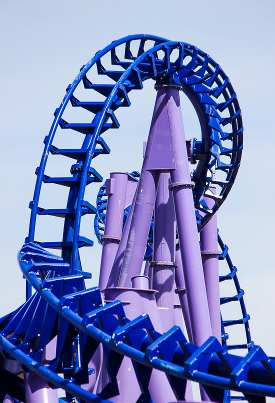 The Nopuko Sky Coaster in the Udara realm at Lost Island Theme Park, Waterloo, Iowa