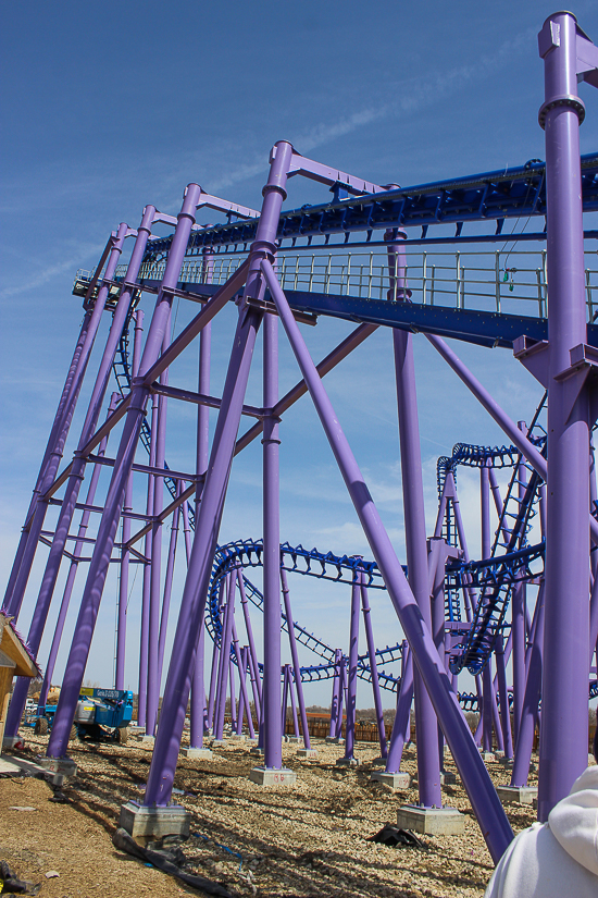 The Nopuko Sky Coaster in the Udara realm at Lost Island Theme Park, Waterloo, Iowa