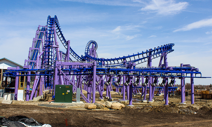 The Nopuko Sky Coaster in the Udara realm at Lost Island Theme Park, Waterloo, Iowa