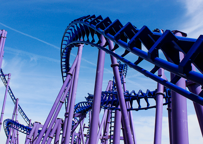 The Nopuko Sky Coaster in the Udara realm at Lost Island Theme Park, Waterloo, Iowa