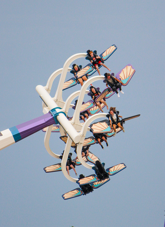 The Amara Aviators  ride at Lost Island Theme Park, Waterloo, Iowa