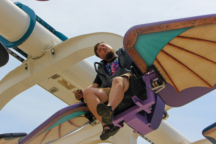 The Amara Aviators ride at Lost Island Theme Park, Waterloo, Iowa