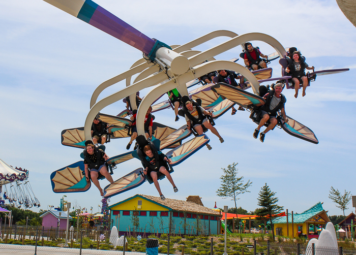 The Amara Aviators ride at Lost Island Theme Park, Waterloo, Iowa