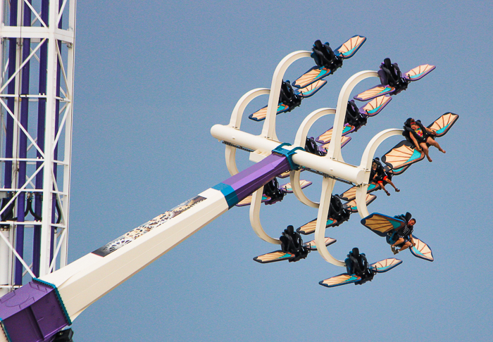 The Amara Aviators  ride at Lost Island Theme Park, Waterloo, Iowa