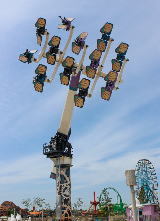 The Amara Aviators ride at at Lost Island Theme Park, Waterloo, Iowa