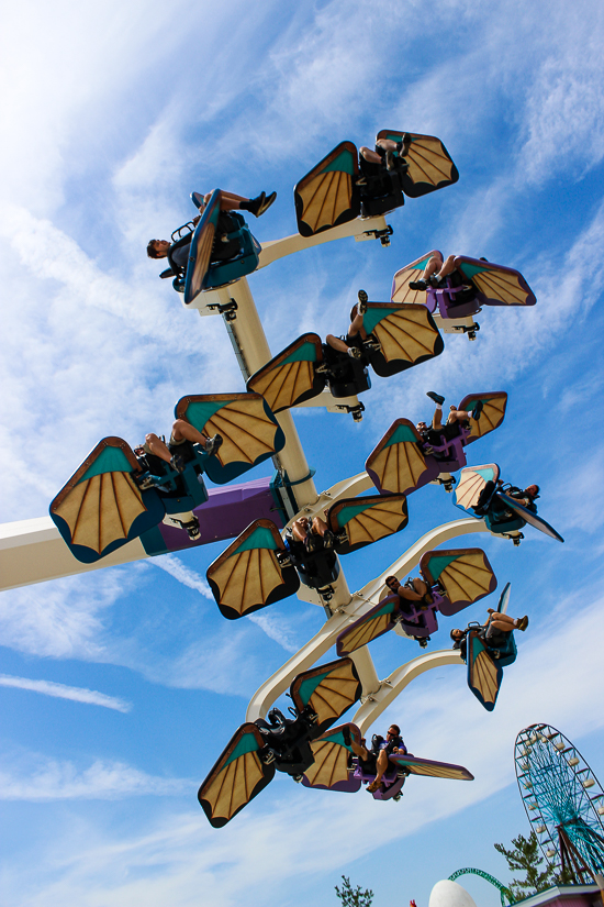 The Amara Aviators ride at Lost Island Theme Park, Waterloo, Iowa