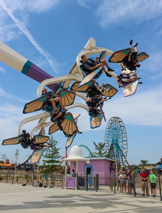 The Amara Aviators ride at at Lost Island Theme Park, Waterloo, Iowa