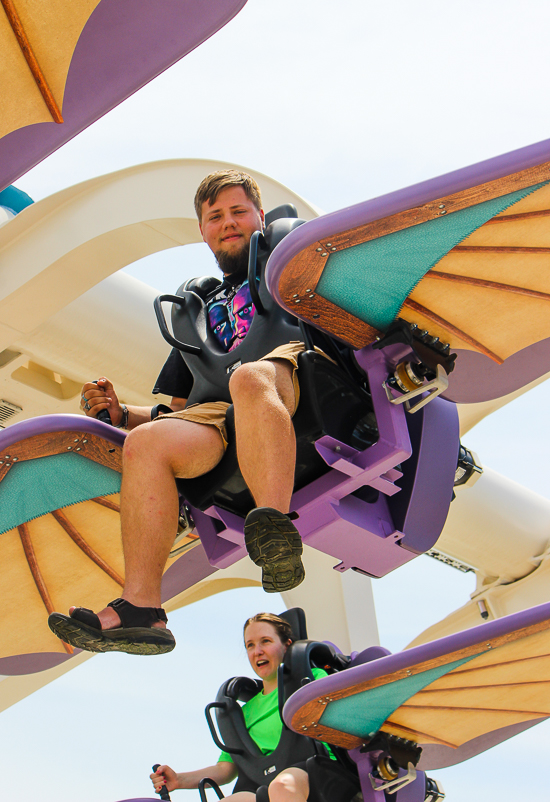 The Amara Aviators ride at Lost Island Theme Park, Waterloo, Iowa