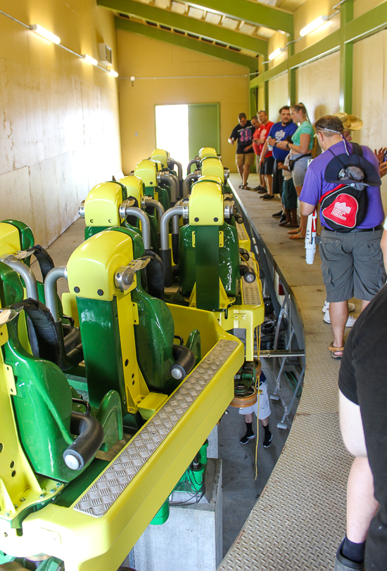 The Matugani Coaster in the Mura Realm at Lost Island Theme Park, Waterloo, Iowa