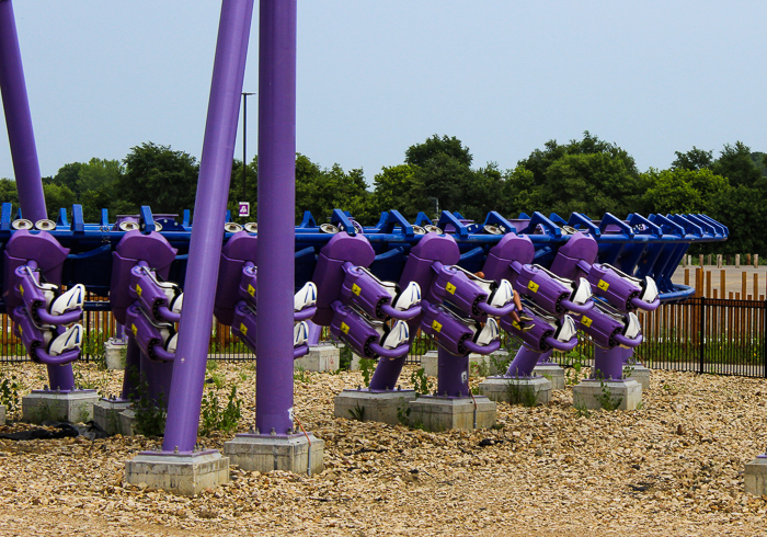 The Nopuko air coaster in the Udarai Realm at Lost Island Theme Park, Waterloo, Iowa