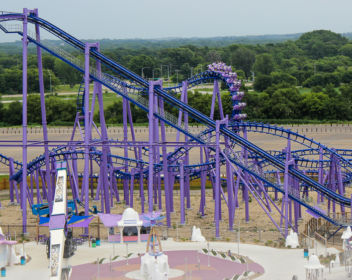 The Nopuko Sky Coaster at Lost Island Theme Park, Waterloo, Iowa