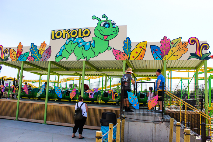 The Lokolo Coaster at Lost Island Theme Park, Waterloo, Iowa