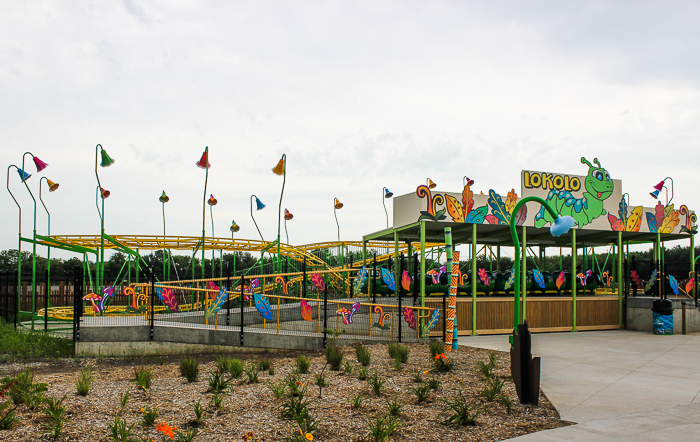 The Lokolo Roller Coaster at Lost Island Theme Park, Waterloo, Iowa