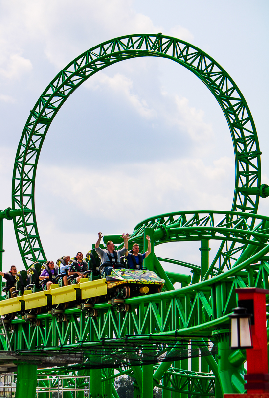 The Matugani launched looping roller coaster at Lost Island Theme Park, Waterloo, Iowa