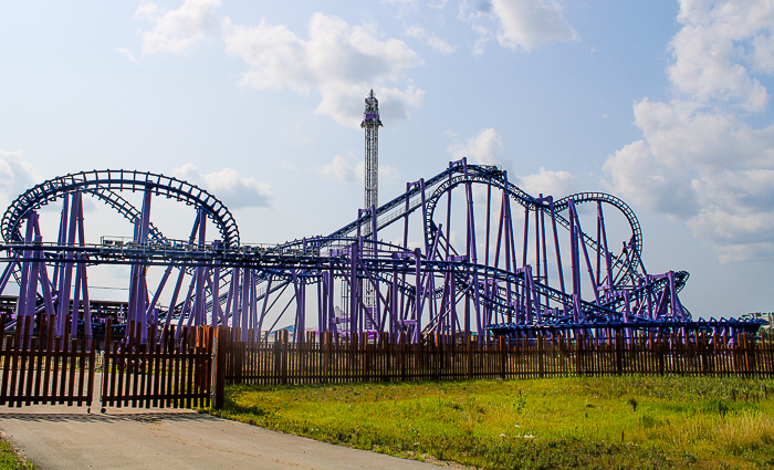 The Nopulo Sky Coaster at Lost Island Theme Park, Waterloo, Iowa