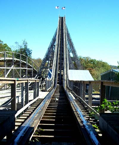 The Arkansas Twister Rollercoaster at Magic Springs Amusement Park, Hot Springs, AR