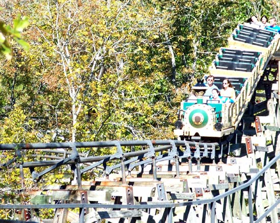 The Big Bad John Rollercoaster at Magic Springs Amusement Park, Hot Springs, AR