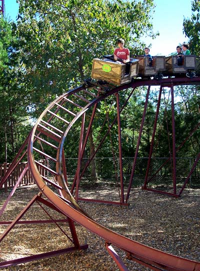 The Diamond Mine Run Rollercoaster at Magic Springs Amusement Park, Hot Springs, AR