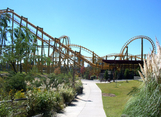 The Gauntlet Rollercoaster at Magic Springs Amusement Park, Hot Springs, AR