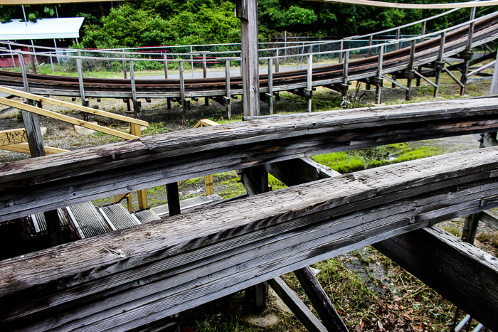 The Arkansas Twister roller coaster at Magic Springs and Crystal Falls Water and Theme Park, Hot Springs, Arkansas