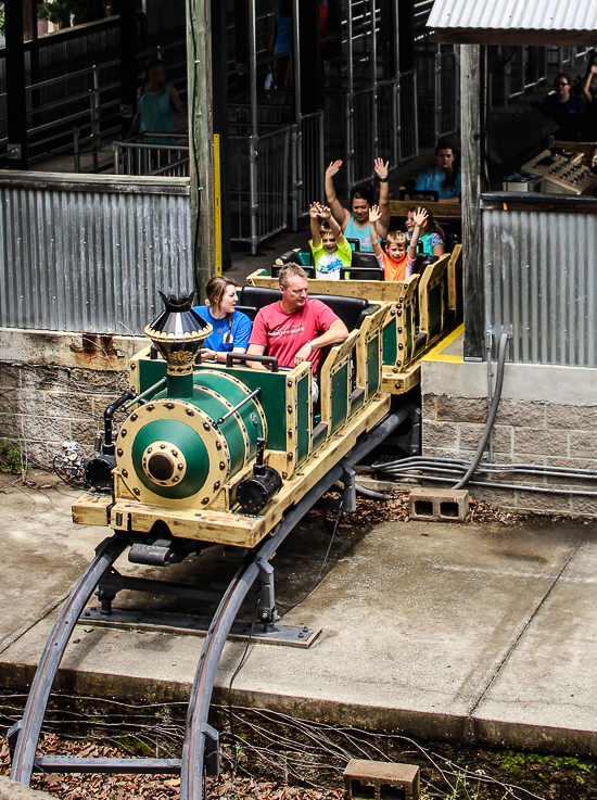 The Big Bad John roller coaster at Magic Springs and Crystal Falls Water and Theme Park, Hot Springs, Arkansas