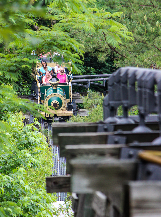 The Big Bad John roller coaster at Magic Springs and Crystal Falls Water and Theme Park, Hot Springs, Arkansas