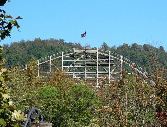 The Arkansas Twister Rollercoaster at Magic Springs Amusement Park, Hot Springs, AR