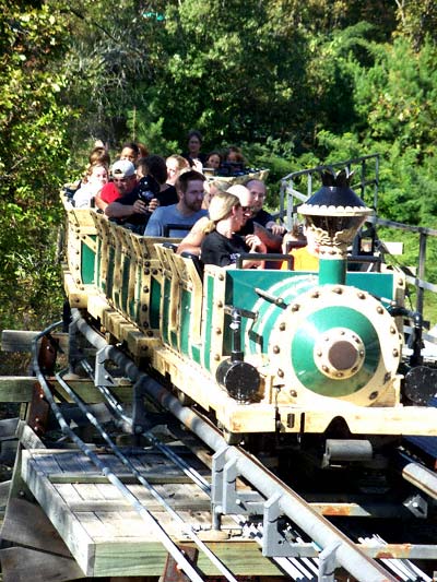 The Big Bad John Rollercoaster at Magic Springs Amusement Park, Hot Springs, AR