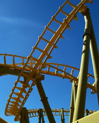 The Gauntlet Rollercoaster at Magic Springs Amusement Park, Hot Springs, AR