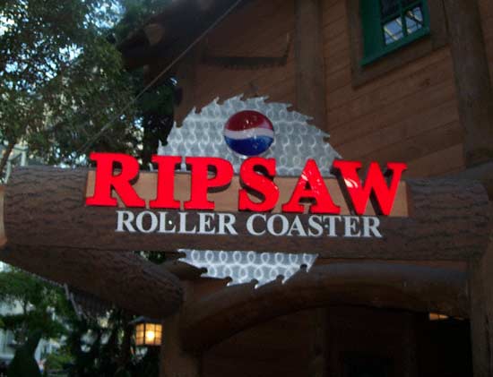 The Ripsaw Rollercoaster at The Park at Mall of America, Bloomington, Minnesota
