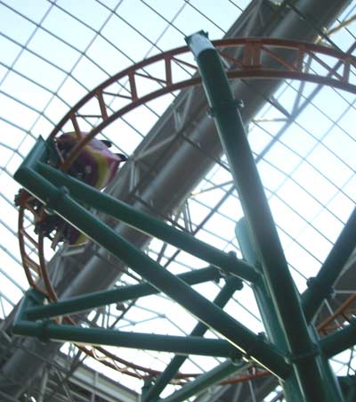 The Timberland Twister Rollercoaster at The Park at Mall of America, Bloomington, Minnesota