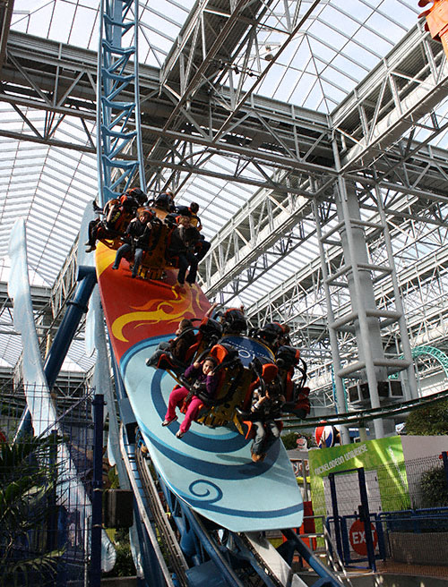 The Avatar The Last Airbender Rollercoaster at Nickelodeon Universe at the Mall of America, Bloomington, MN