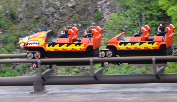 The Dragon Mountain Rollercoaster at Marineland of Canada, Niagara Falls, Ontario