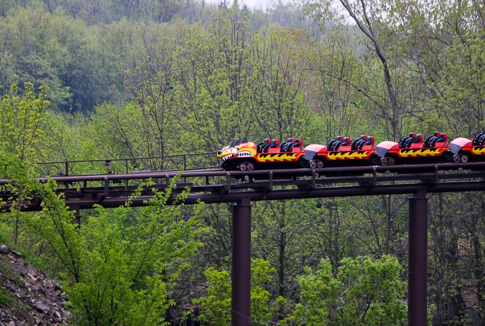 The Dragon Mountain Rollercoaster at Marineland of Canada, Niagara Falls, Ontario