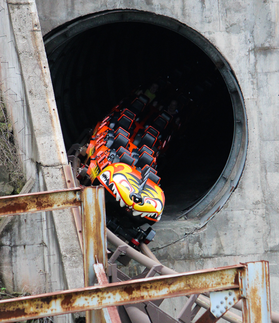 The Dragon Mountain Rollercoaster at Marineland of Canada, Niagara Falls, Ontario